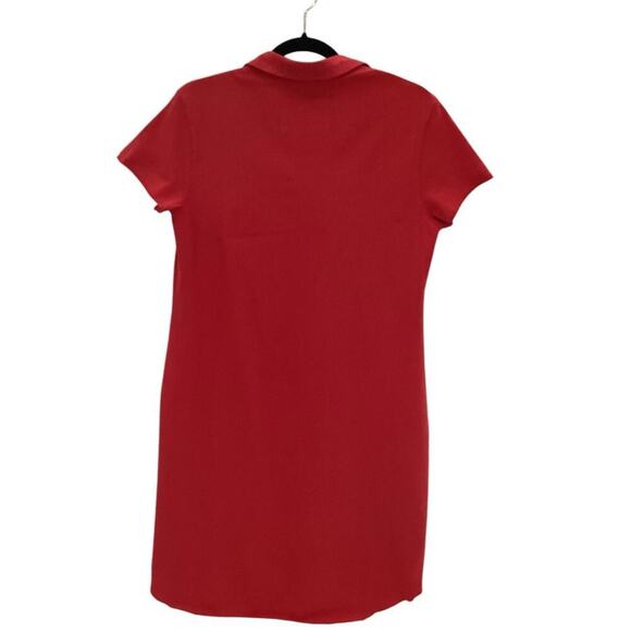 Frank & Eileen Lauren Polo Dress In Double Decker Red Mini Cotton Size Small - Picture 8 of 13